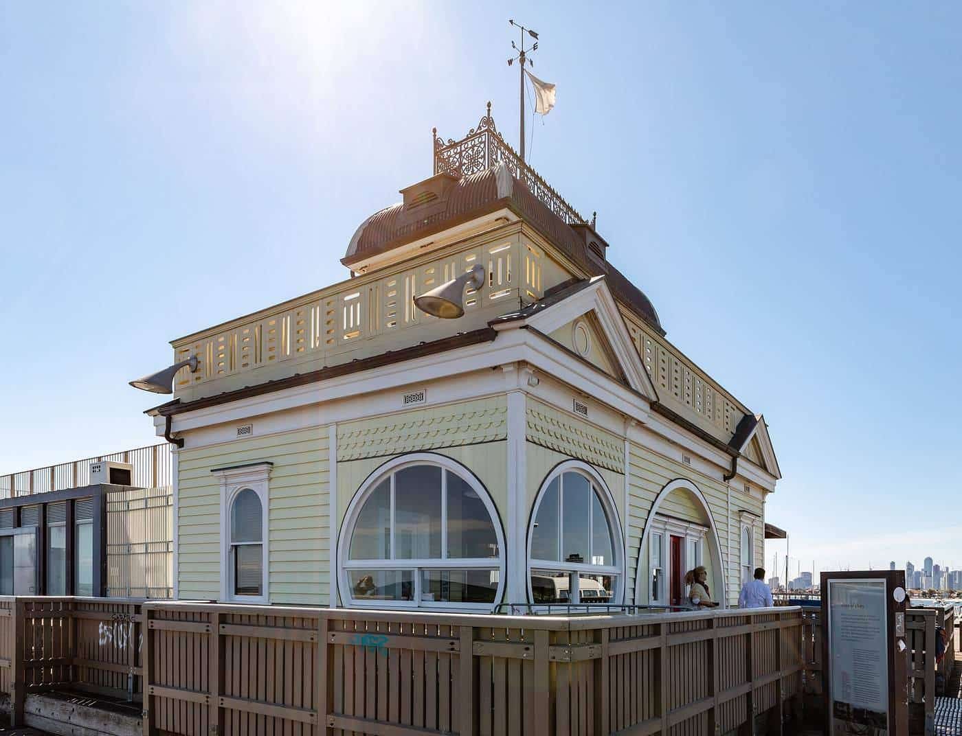The pavilion at the end of St Kilda Pier, Melbourne