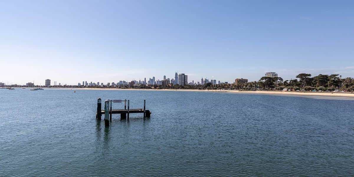 View toward Melbourne from St Kilda Pier