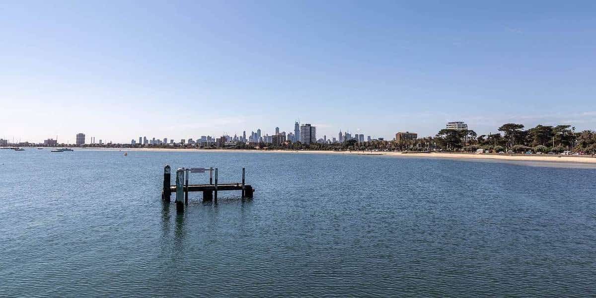 View toward Melbourne from St Kilda Pier